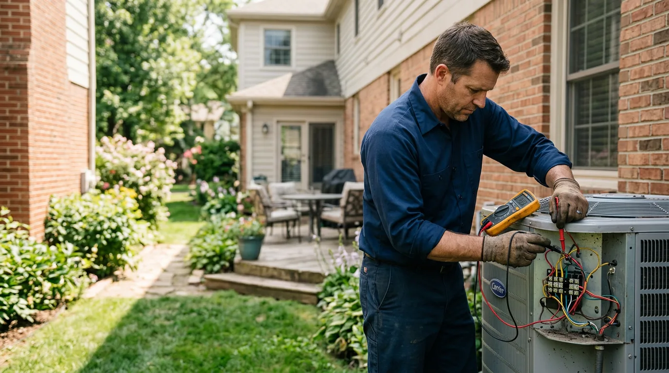 HVAC technician working near Nuremberg, PA